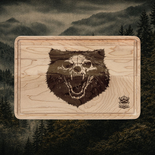 Phantom Bear Wooden Cutting Board