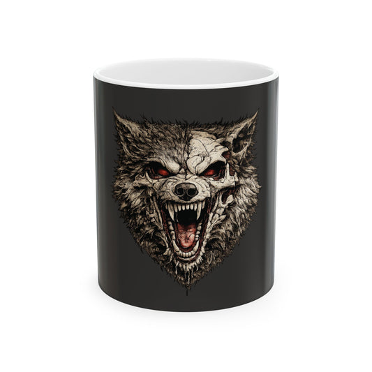 Phantom Wolf Ceramic Mug – (11oz)