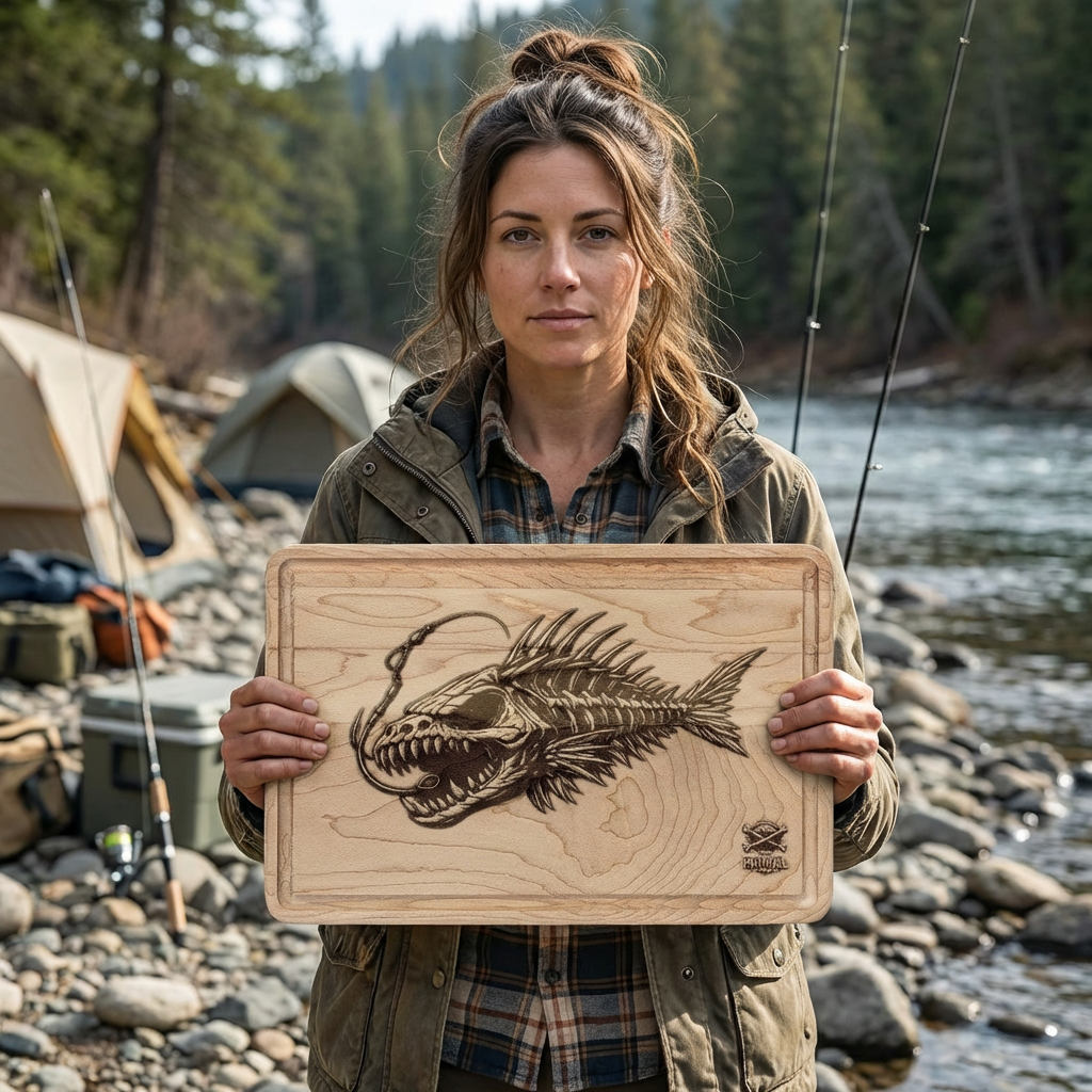 Primal Fish Wooden Cutting Board